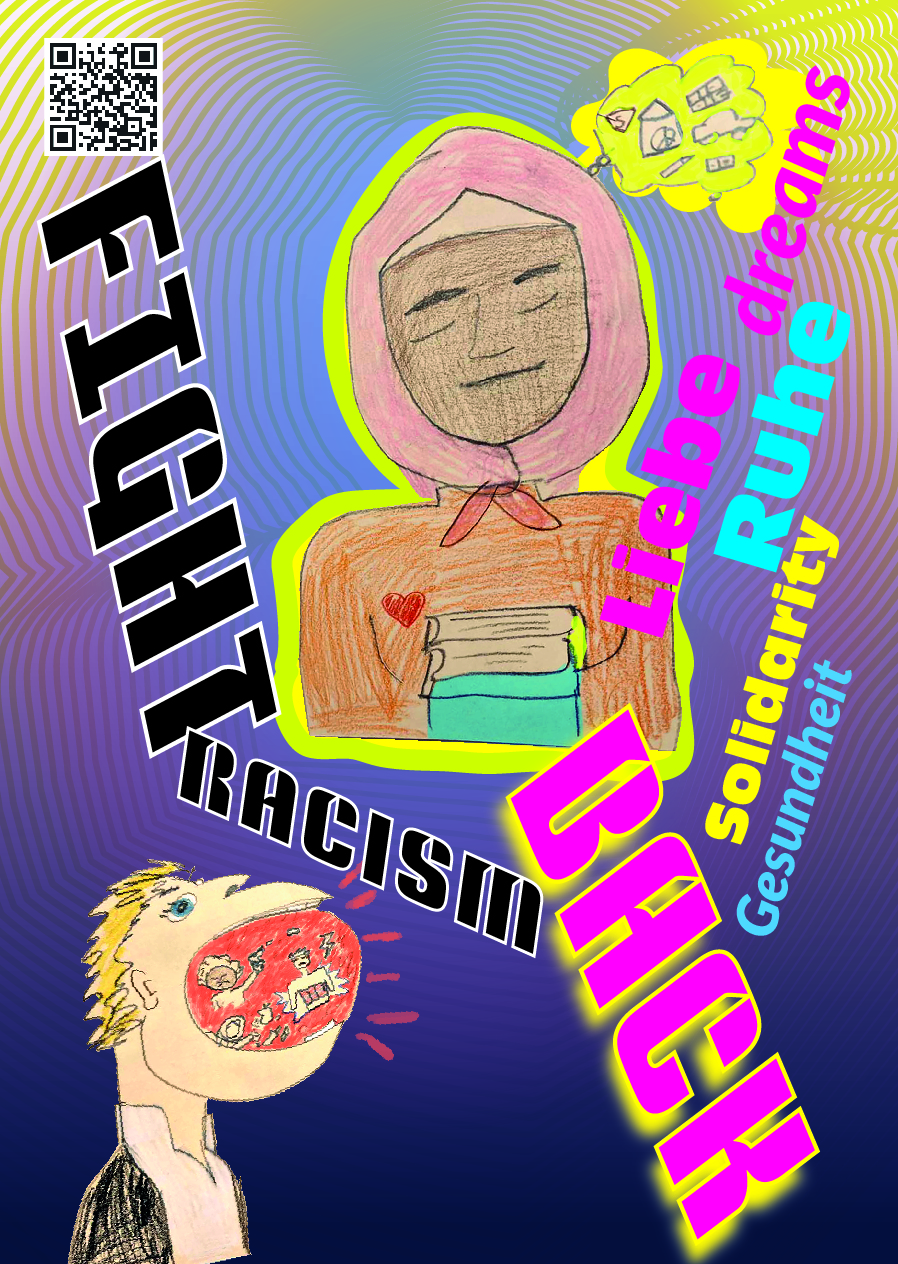 Fight back racism Sticker